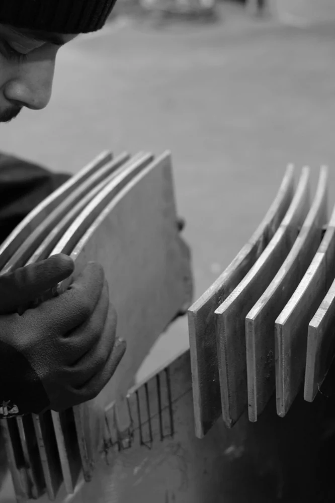 Ajustement des lames courbes